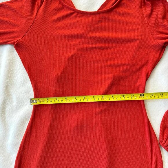 Free People Beach Maxi Burnt Orange Bodycon Dress Size S - Picture 9 of 11